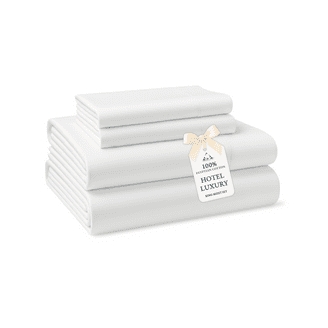 Bed Sheet Set Egyptian Cotton Hotel Luxury White Linens