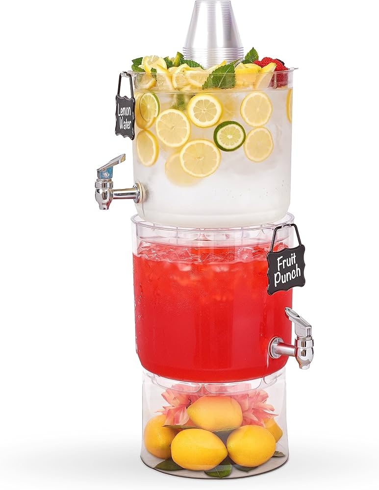 Beverage Dispenser with Stackable Design Party Station