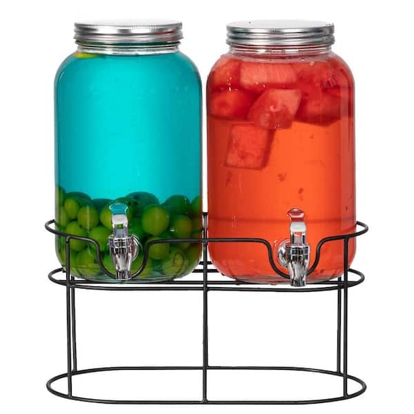 Beverage Dispenser with Stainless Steel Spigot Set