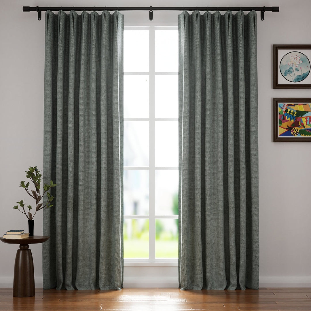 Blackout Curtains Pinch Pleat Warm Tone Custom Drapes
