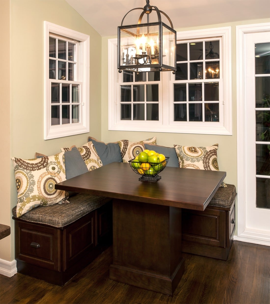 Breakfast Nook Bench: Built-in Storage Drawers Corner Dining Seating