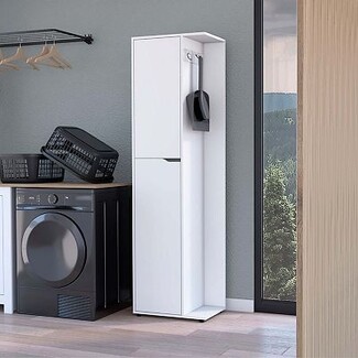 Broom Closet Side Utility Storage Laundry Room Unit
