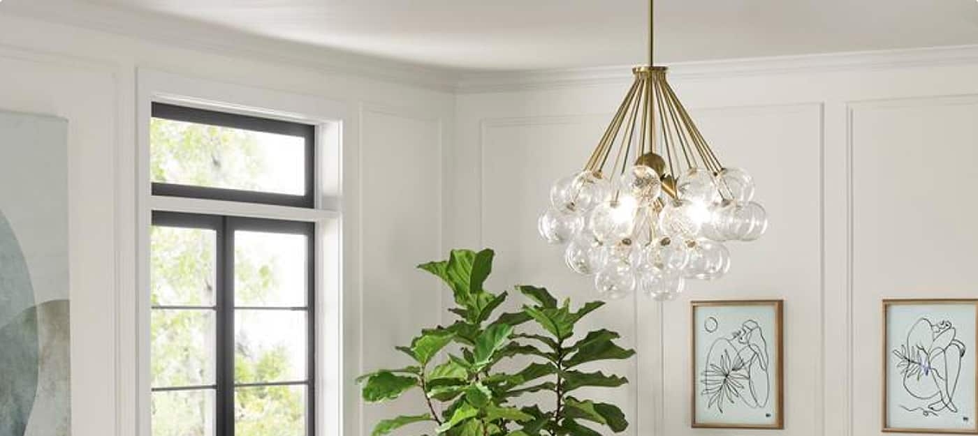 Bubble Chandelier with Glass Globes: Bubble Glass Globe Chandelier