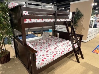 Bunk Bed Mission Headboard Dark Walnut Twin XL Over Queen