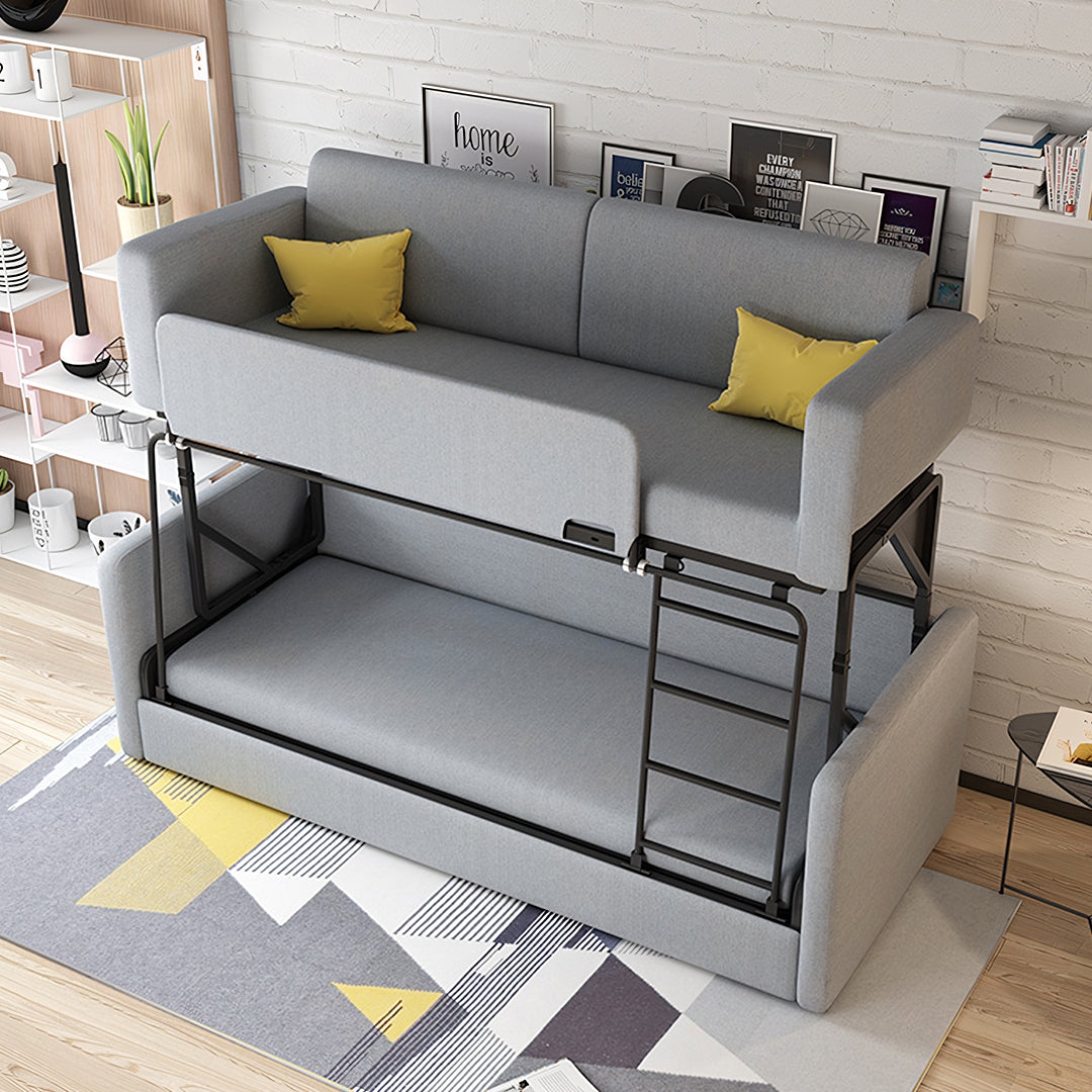 Bunk Bed Sofa: Dual Sofa Design Contemporary Twin Bunk