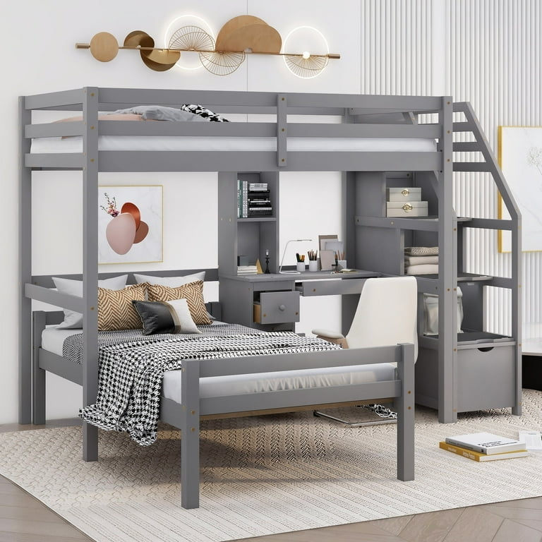 Bunk With Desk Underneath