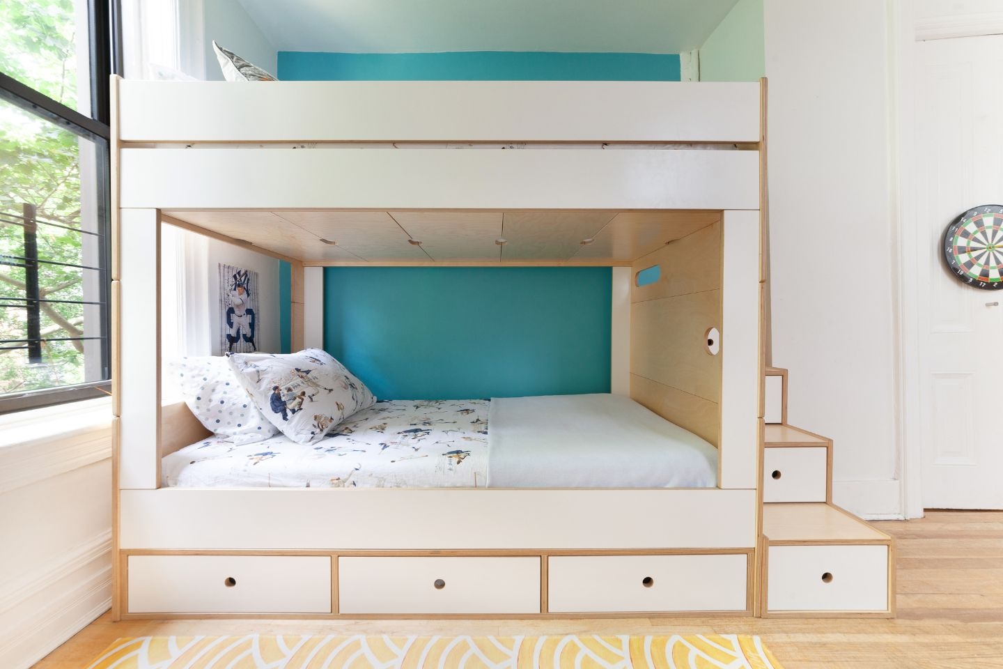 Bunk Bed with Step Storage and Modern Birch Bunk Bed