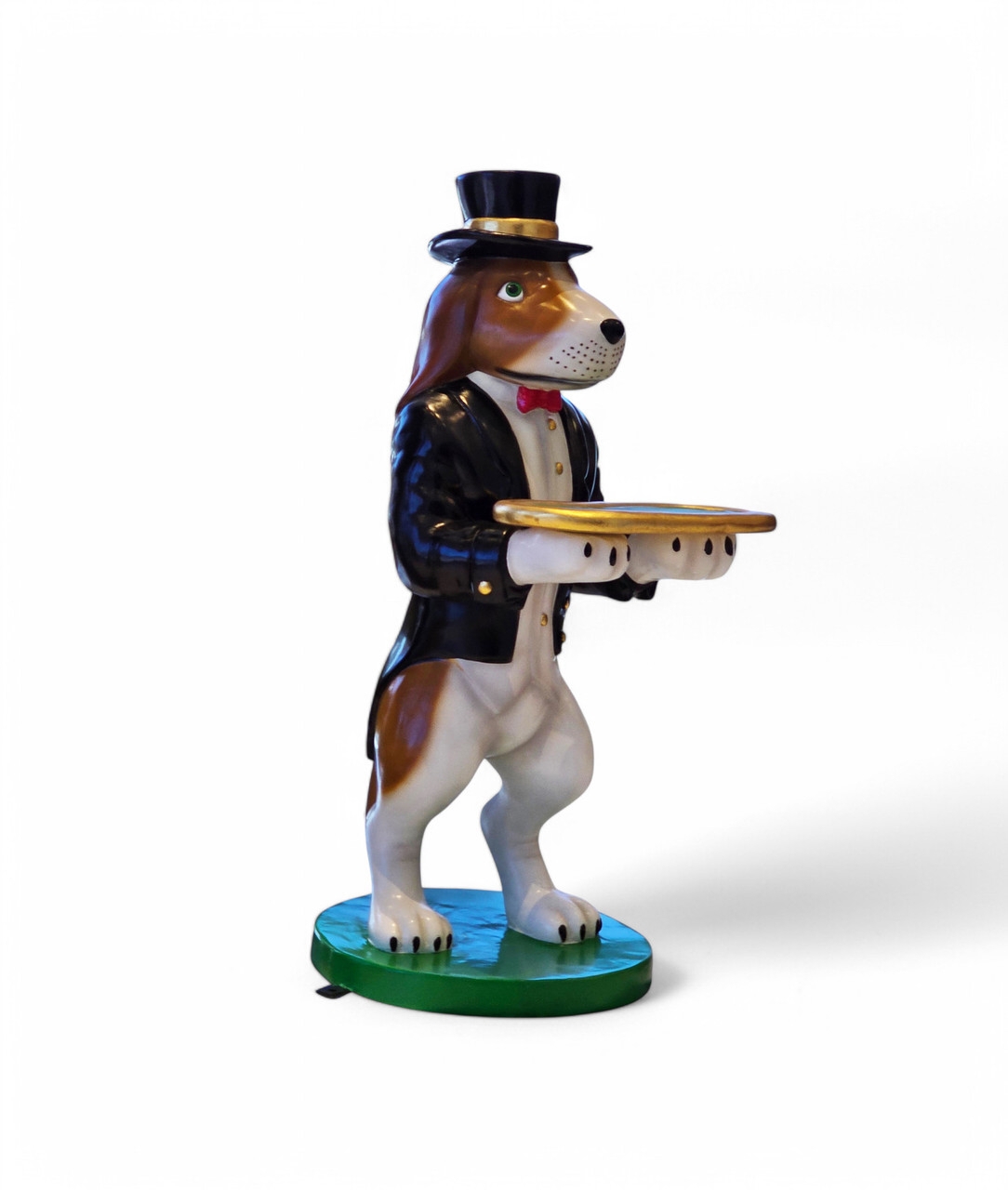 Butler Statue Beagle Motif Anthropomorphic Dog Tuxedo Valet