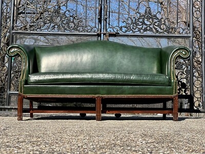 Camelback Sofa Forest Eight Leg Vintage Settee
