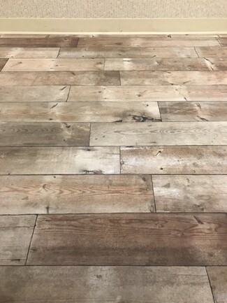 Carpet Flooring with Trompe Loeil Planks for Weathered Wood Print