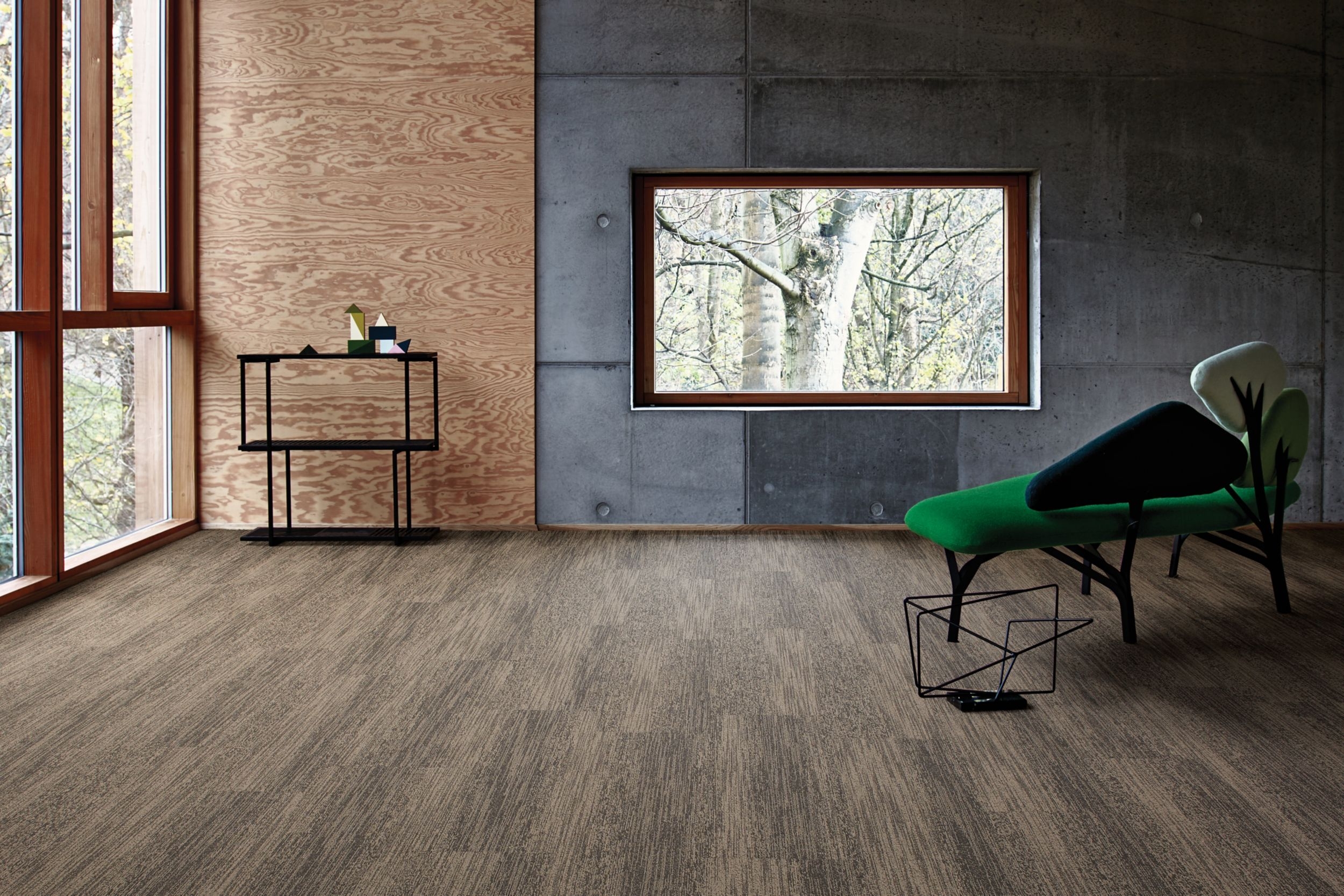 Carpet Tile with Ashlar Pattern Walnut Ashlar Floor Pattern