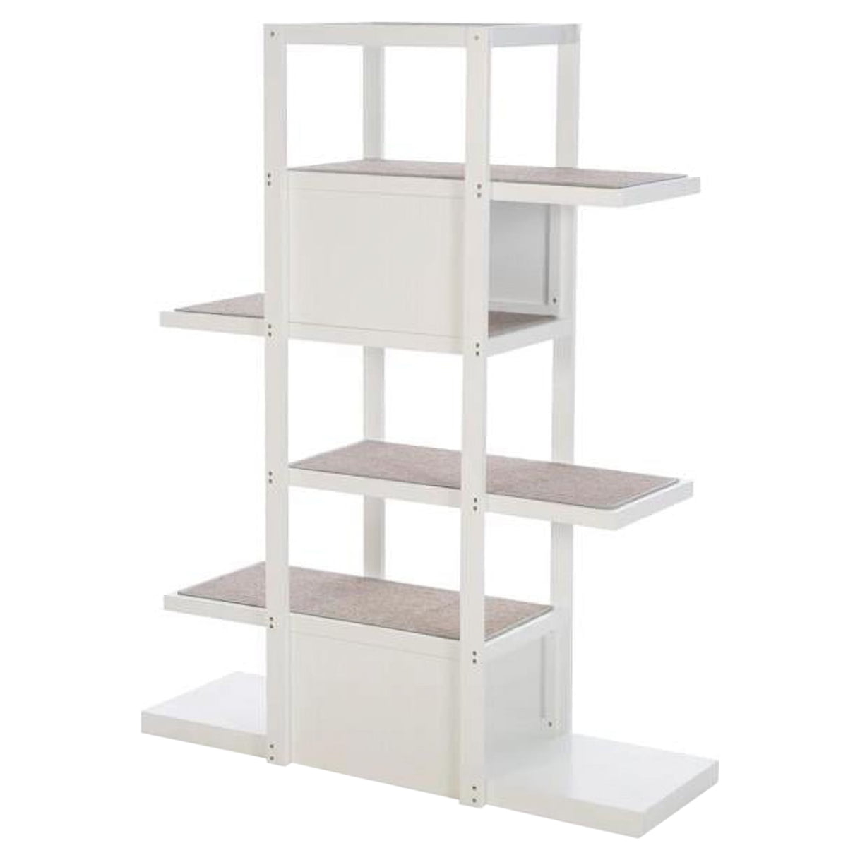 Cat Tree Bookshelf featuring Architectural White Hideaway