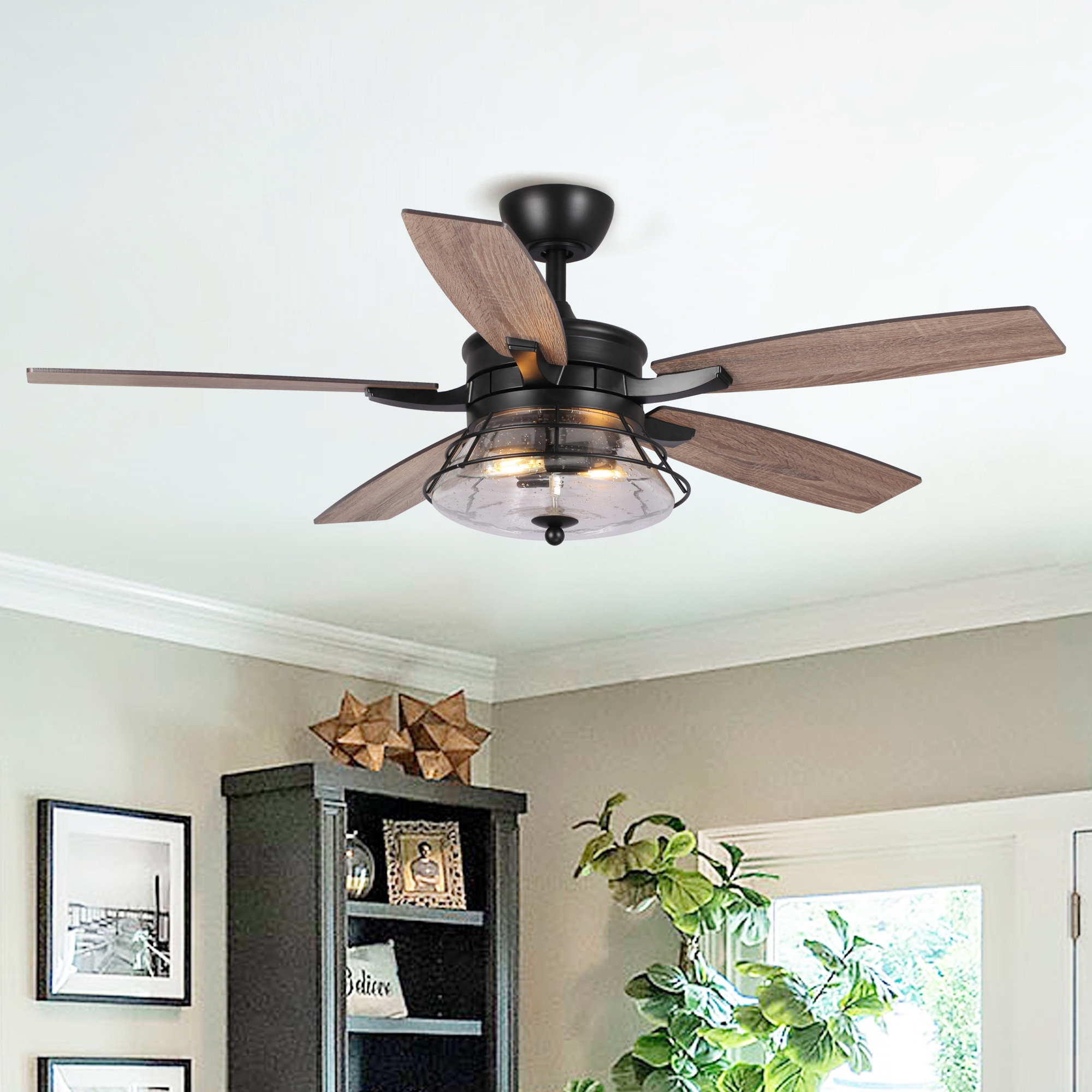 Gaspard 52'' Ceiling Fan With Light Kit
