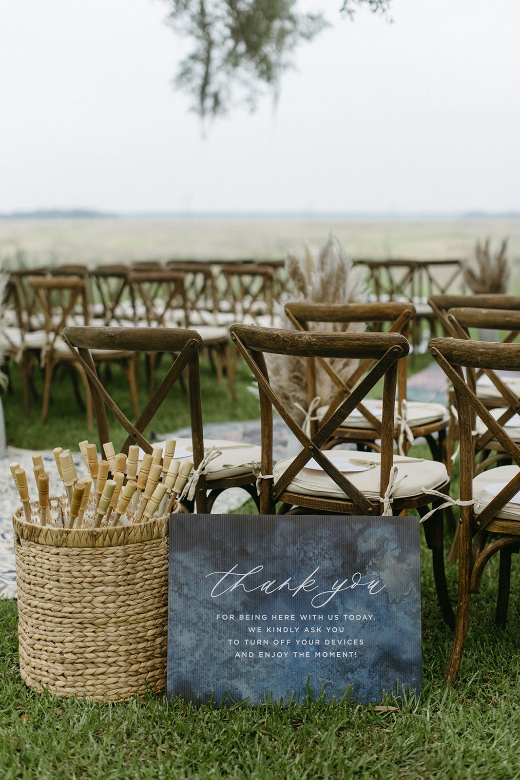 Ceremonial Seating Set with Cross Back Silhouette Chairs