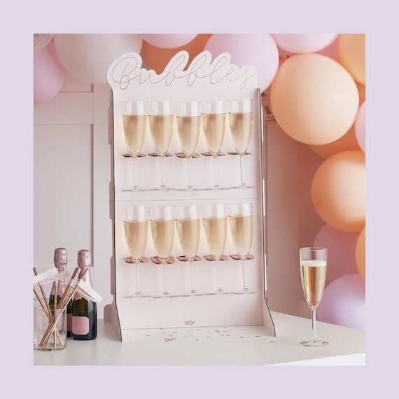 Champagne Stand with 10 Slot Capacity for Party Decor
