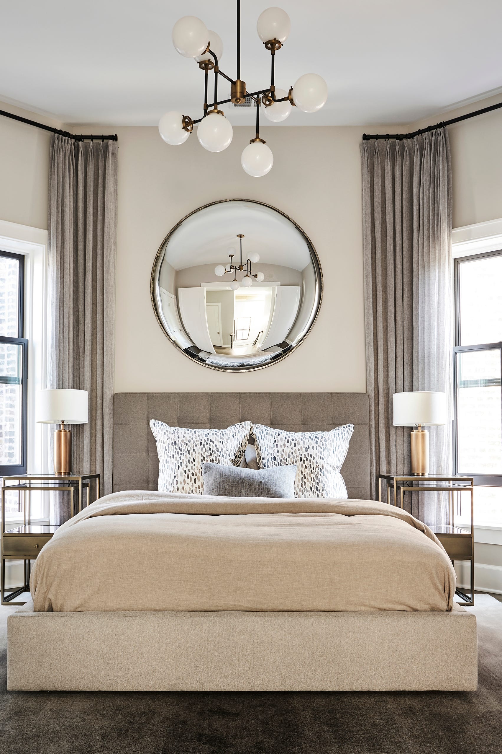 Chandelier Convex Mirror Globe Modern Globe Chandelier