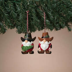 Christmas Ornament Cowboy Hat Gnome Whimsical Western Tree Accent