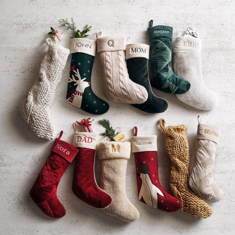 Christmas Stockings: Personalized Textured Curated Aesthetic
