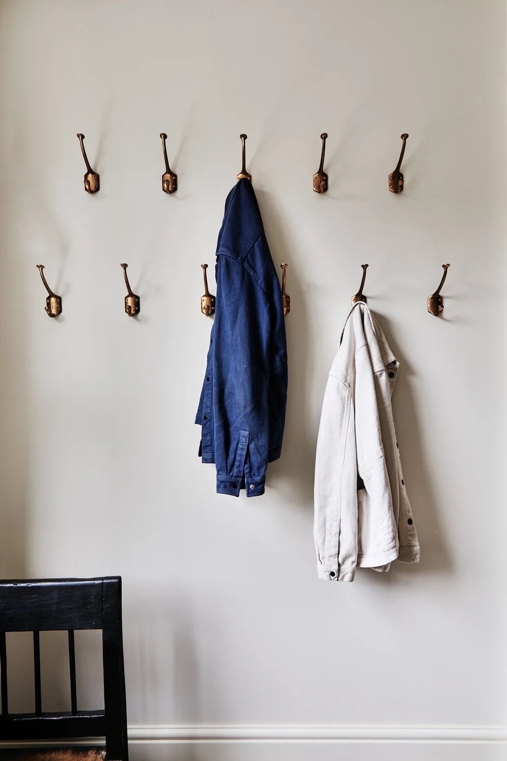 Coat Hook sand cast antique bronze utilitarian mudroom storage