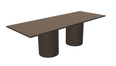 Conference Table Walnut Brown Rectangular Wood Meeting Table