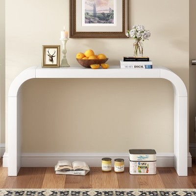 Console Table: Arch Silhouette Minimalist Matte Sofa Desk