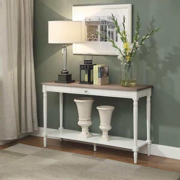 Console Table Driftwood White and Driftwood Entryway Table