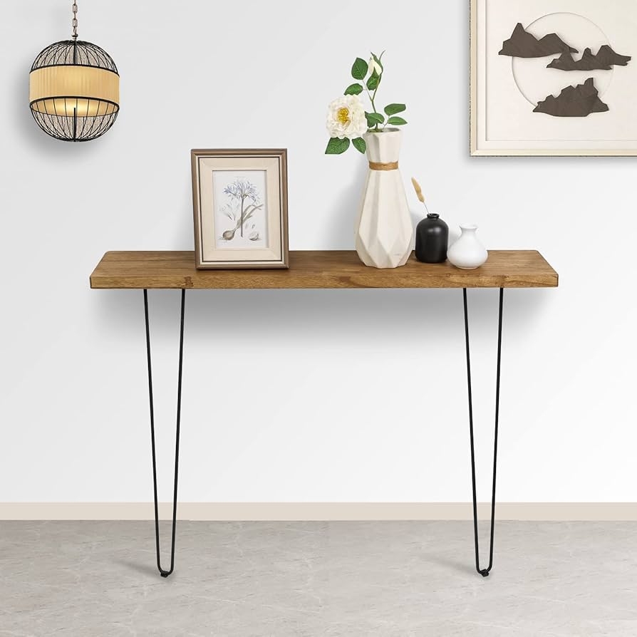 Console Table Hairpin Legs Wall Mounted Industrial Hairpin Console