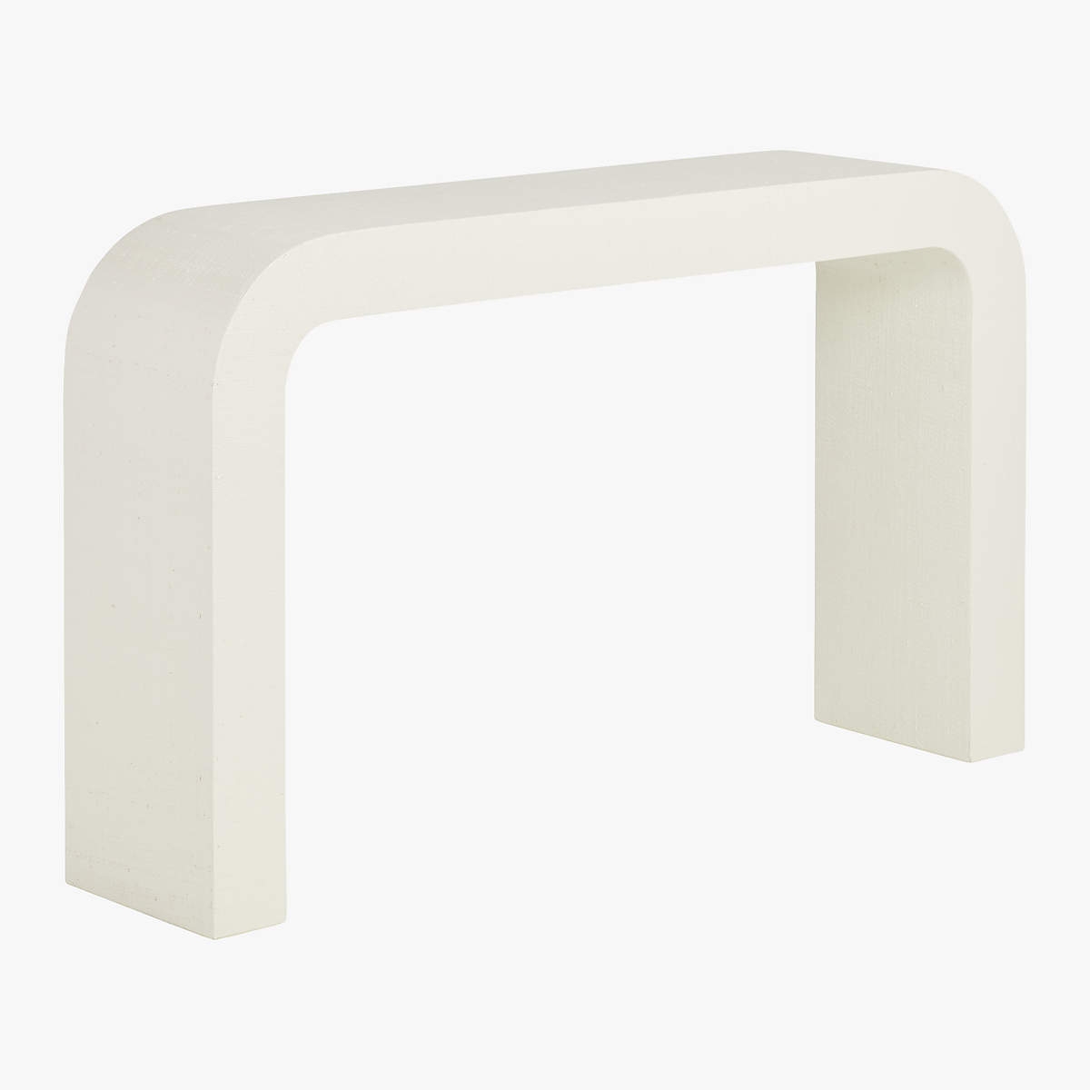 Console Table: Slim Profile Ivory Horseshoe Seamless Furniture