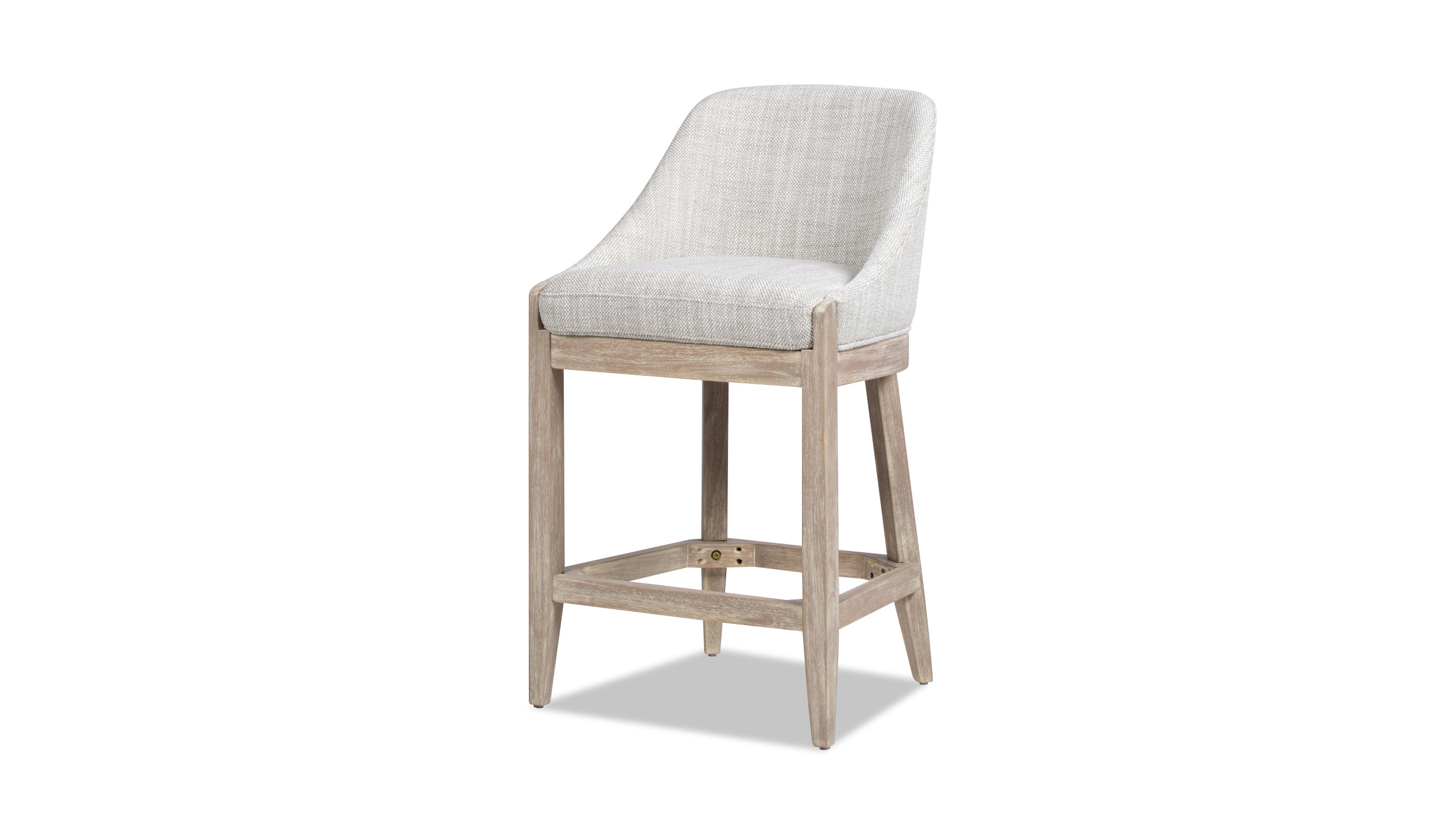 Counter Stool Heathered Weave Weathered Wood Bar Stool