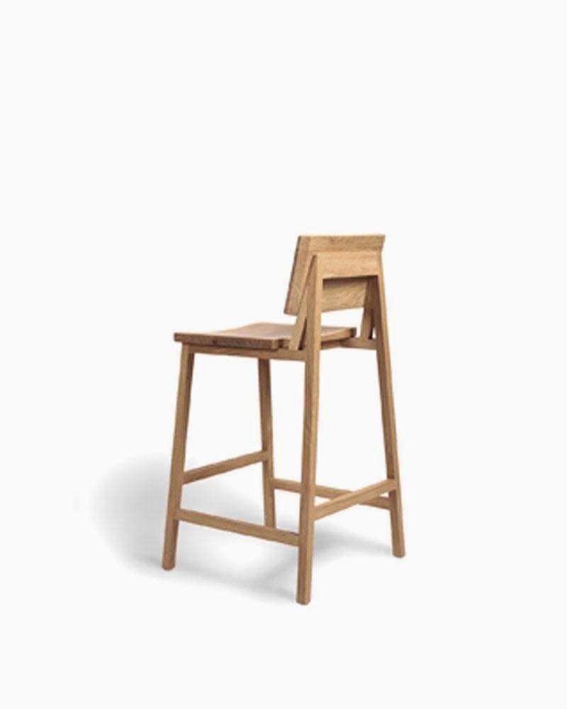 Counter Stool in Architectural Frame and Light Oak