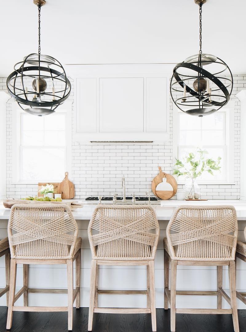 Counter Stool Woven Rope Back Woven Rope Counter Stools