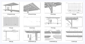 Covered Patio: Curved Braces Metal Roof Pergola Design