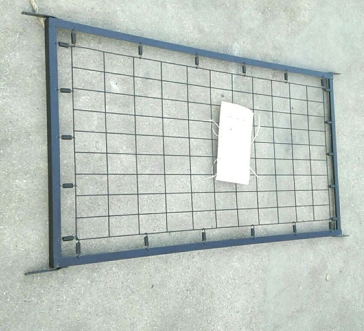 Crib Mattress Support using Spring Connectors and Replacement Grid