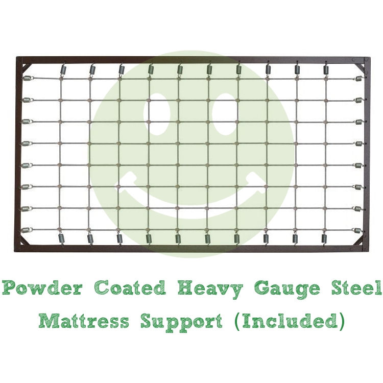 Crib Mattress Support utilizes Heavy Gauge Steel Spring Link