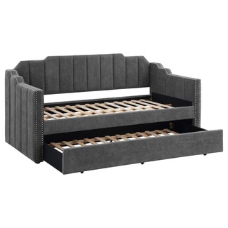 Daybed with Stepped Silhouette and Nailhead Trim