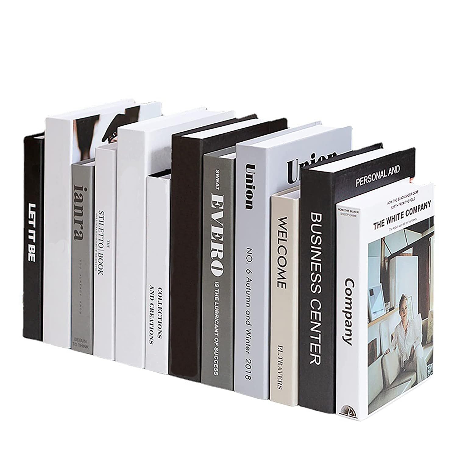Decorative Books featuring Graphic Typography and Staggered Heights