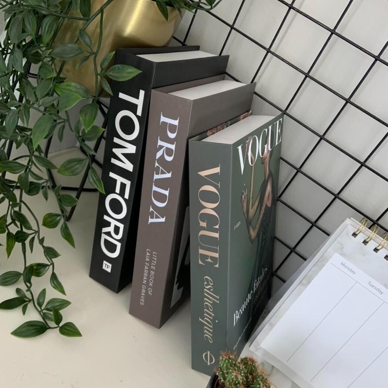 Decorative Books with Fashion Typography and Non-Openable Design