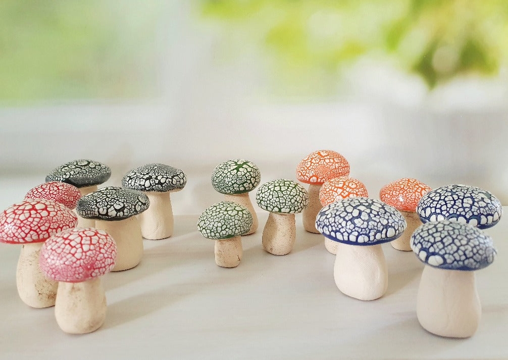 Decorative Figurine: Mushroom Silhouette Miniature Scale
