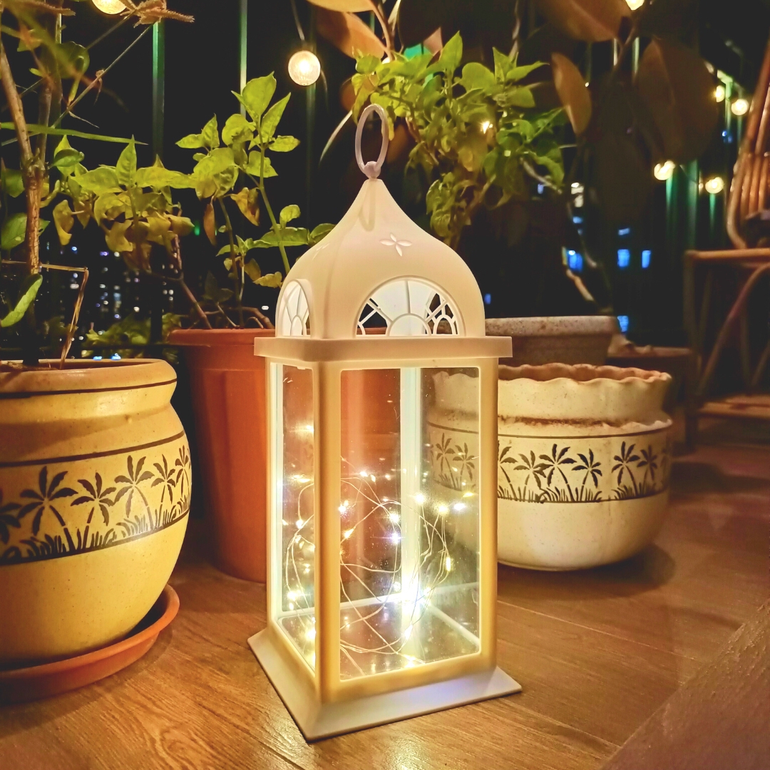 Decorative Lantern: Domed Top and Vintage White Balcony Lighting