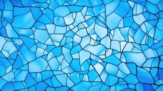 Decorative Panel: Irregular Mosaic Leaded Detail
