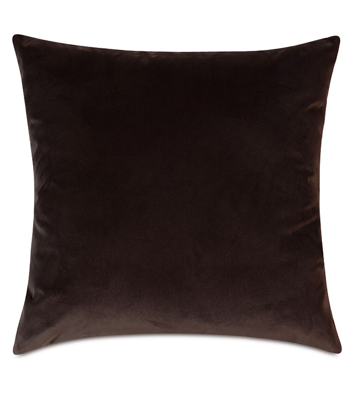 Decorative Pillow: Plush Texture Espresso Velvet Home Decor