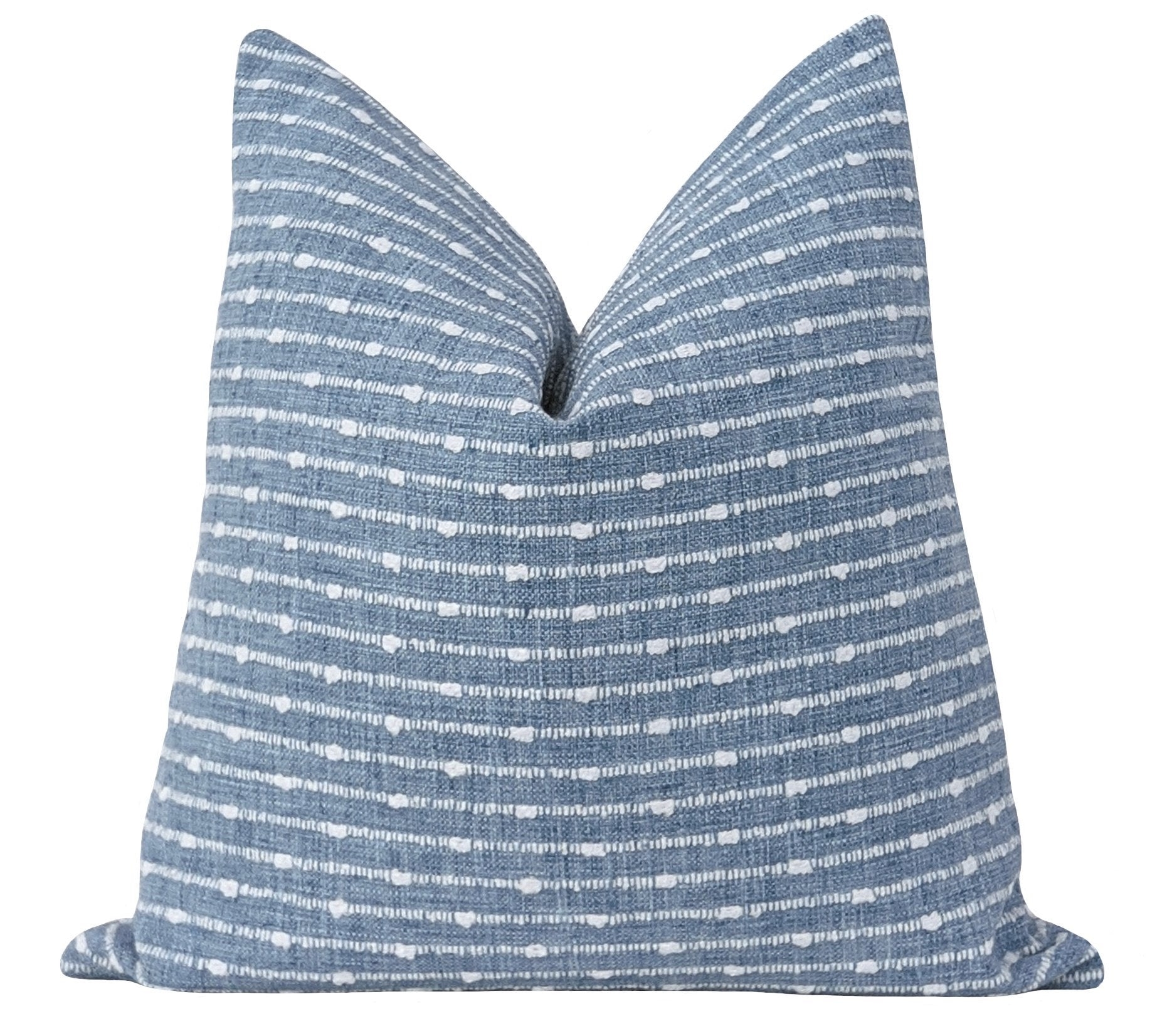 Decorative Pillow with horizontal stripes slubbed horizontal stripe decor