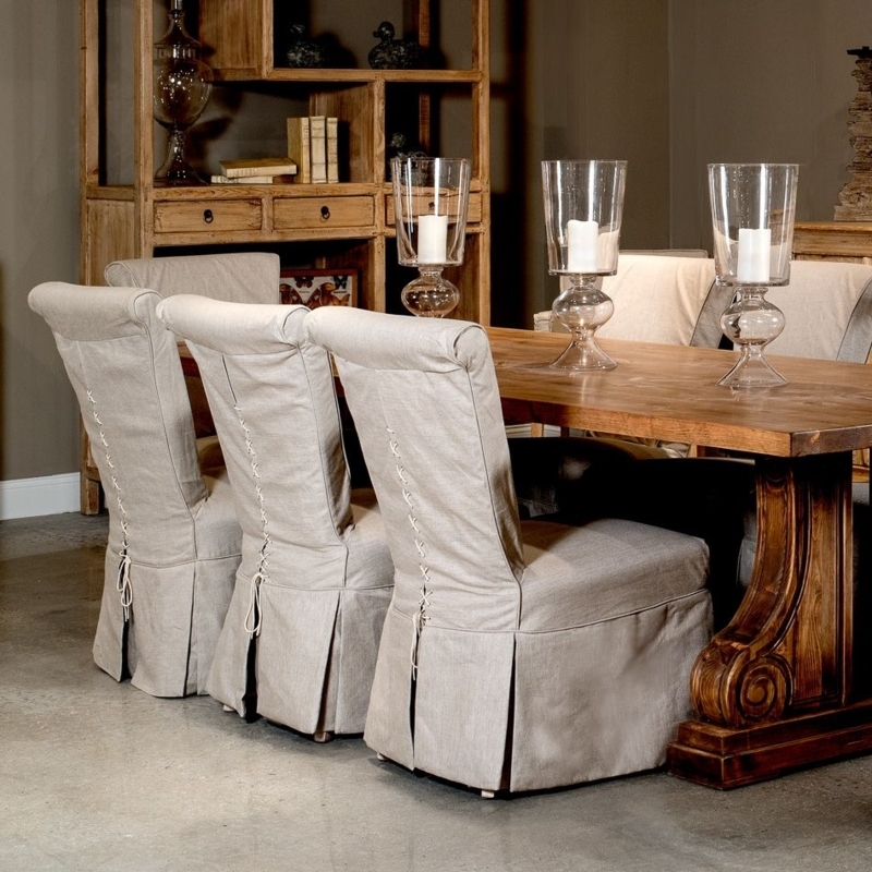 Dining Chair: Corset Back Chairs Rolled Back Warm Beige