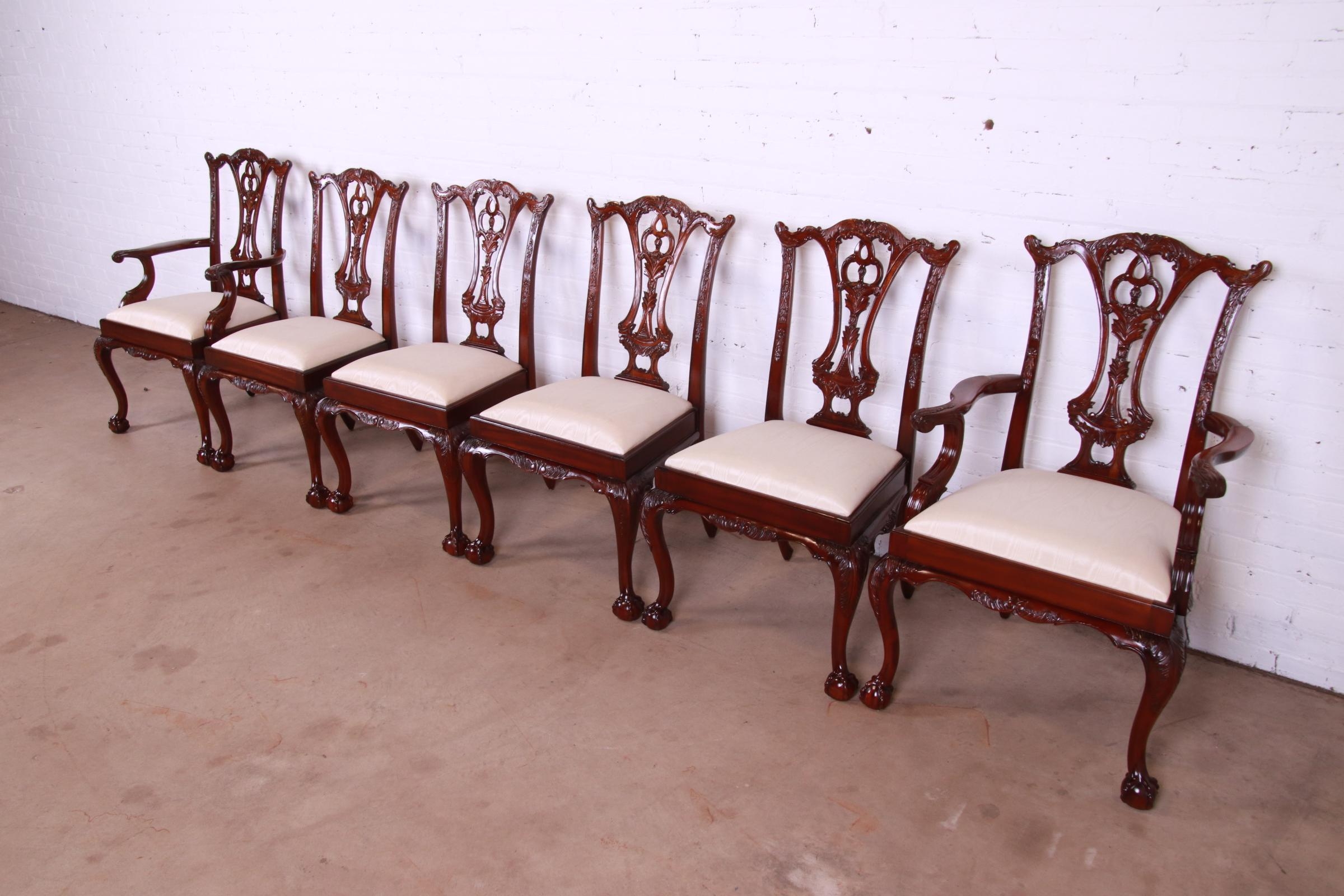 Dining Chairs with Cabriole Legs and Carved Ball and Claw Chairs