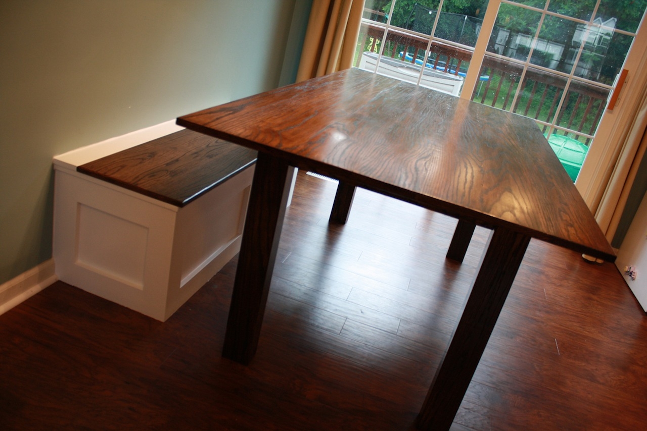 Dining Set: Shaker Style Base Arts and Crafts Dining Table