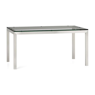 Dining Table Parsons Style with Stainless Steel Base