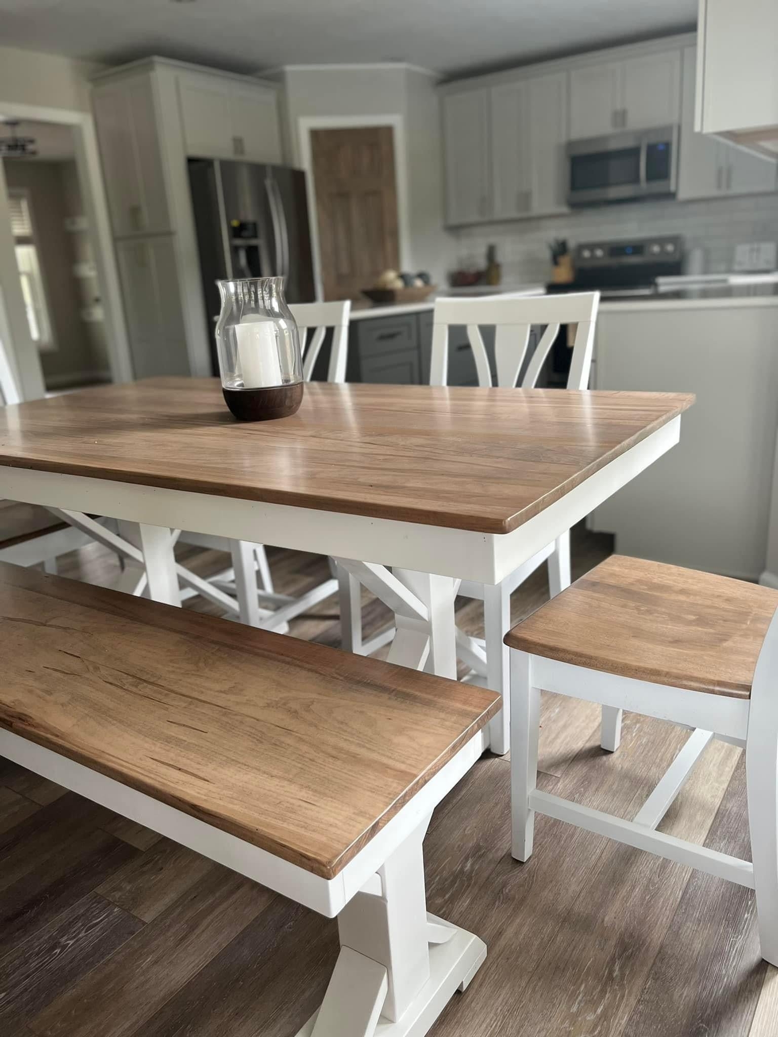 Farmhouse Table And Benches