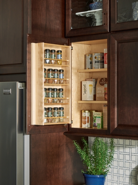 Door Mount Spice Rack Shaker Style Retaining Rods