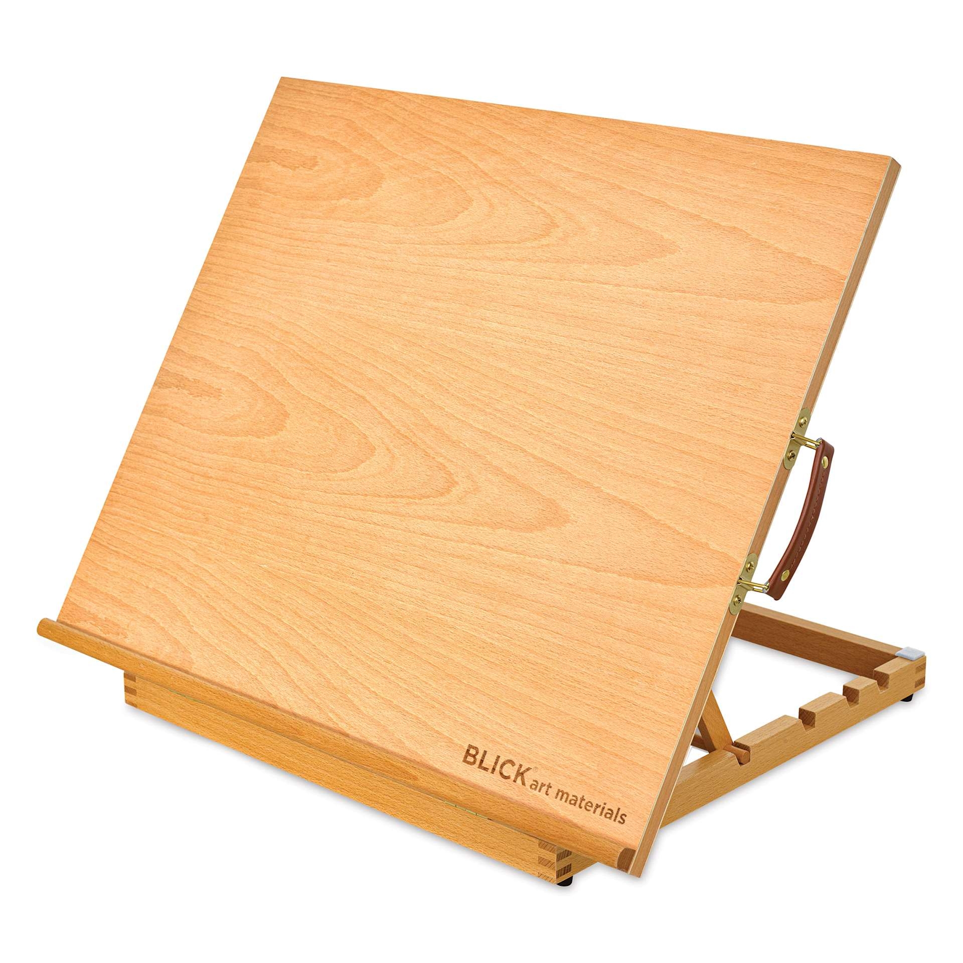 Drawing Table Notched Base Side Handle Travel Desk