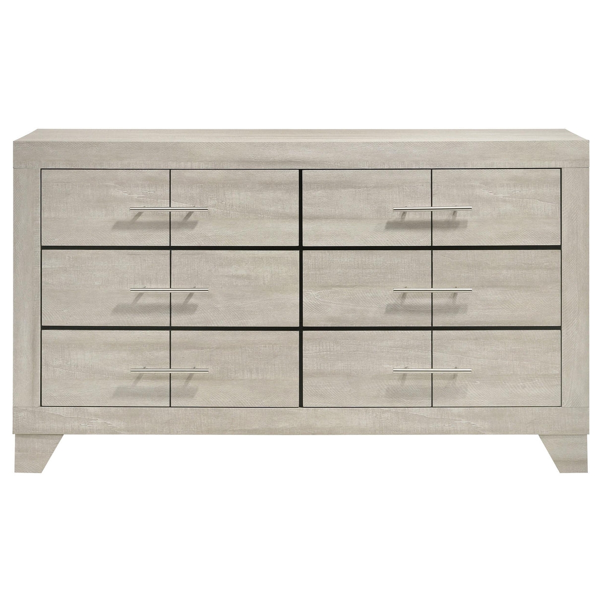 Dresser Rustic Cream Textured Grain Modern Rustic Chest